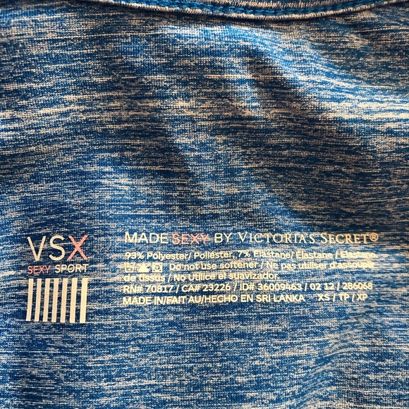 🌺 VS Long Sleeve Zip Up Light Blue XS TP XP Women - Picture 7 of 8